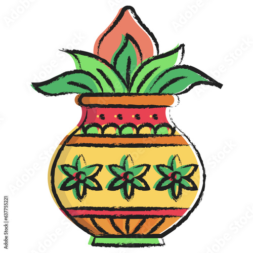 Hand drawn Kalasha icon
