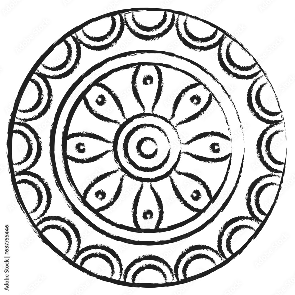 Hand drawn Mandala icon