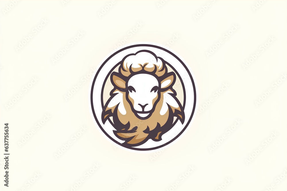 Obraz premium lion head icon made by midjourney 