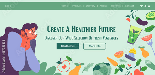Create healthier future, buy fresh vegetables