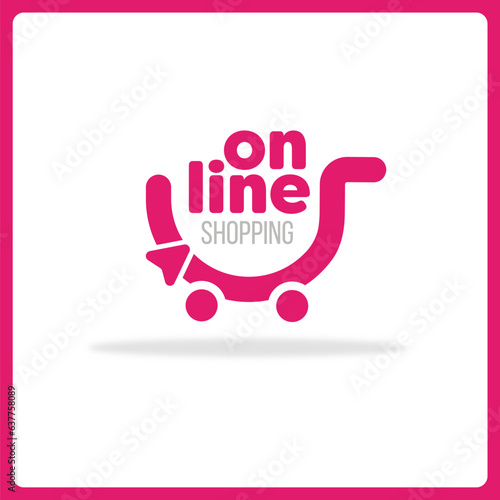 online shopping logo, e commerce logo