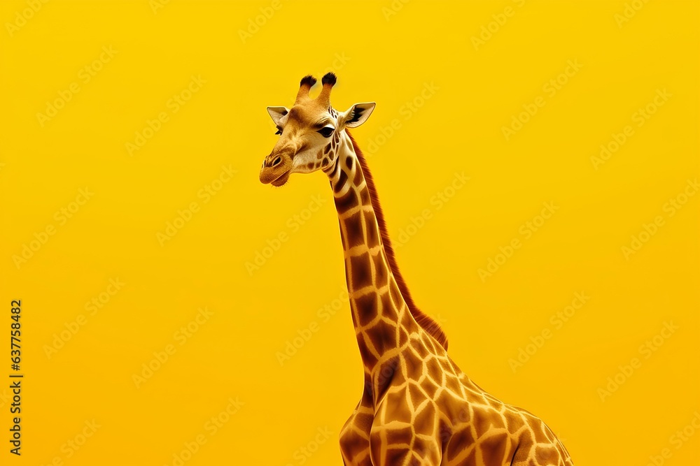 giraffe in the wild made by midjourney