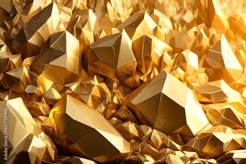 background with gold generated by AI technology