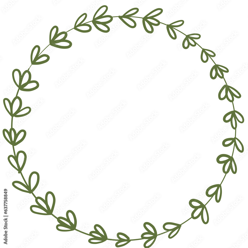 Obraz premium frame with leaves