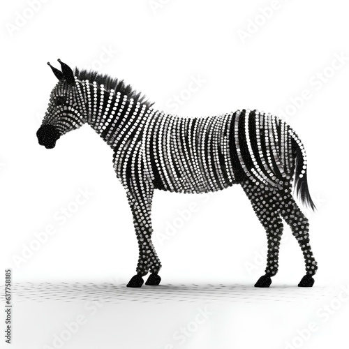 zebra vector illustration made by midjourney