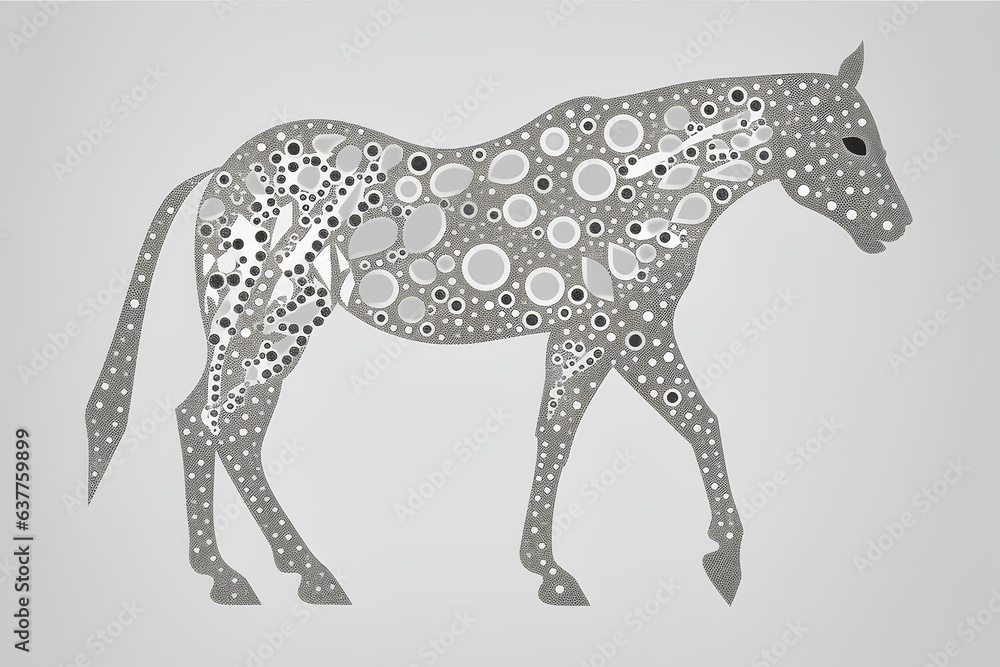 Obraz premium sketch of horse made by midjourney
