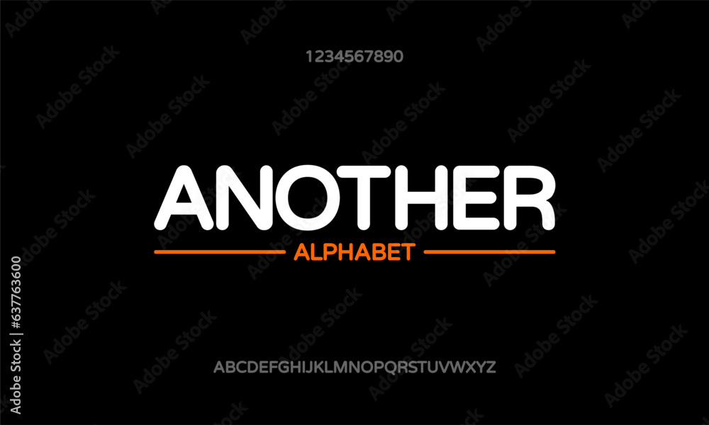 Modern minimal alphabet fonts. Typography technology, electronic, movie, digital, music, future, logo creative font. vector illustration