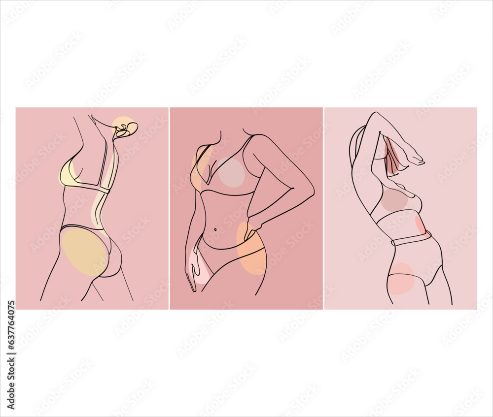 Woman Body Line Drawing Prints Set. Female Silhouette Creative Contemporary Abstract Line Drawing. Beauty Fashion Female Body. Vector Minimalist Design for Wall Art, Print, Card, Poster. Woman Body Line Drawing Prints Set. Female Silhouette Creative Contemporary Abstract Line Drawing. Beauty Fashion Female Body. Vector Minimalist Design for Wall Art, Print, Card, Poster.