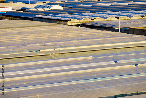 Plastic greenhouses in Almeria, Spain.