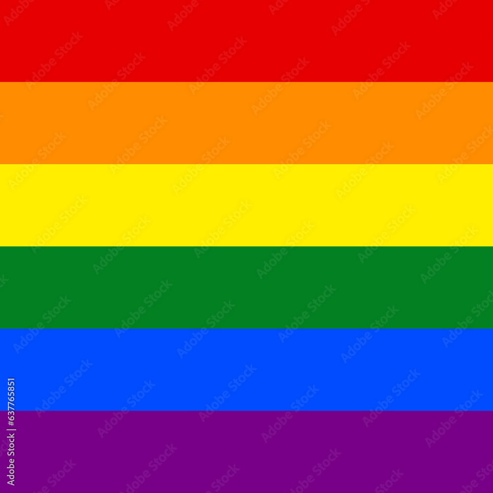 Fototapeta premium LGBT Pride square Background. LGBTQ+ Rainbow Flag Background Vector. Background or Wallpaper for Pride Month