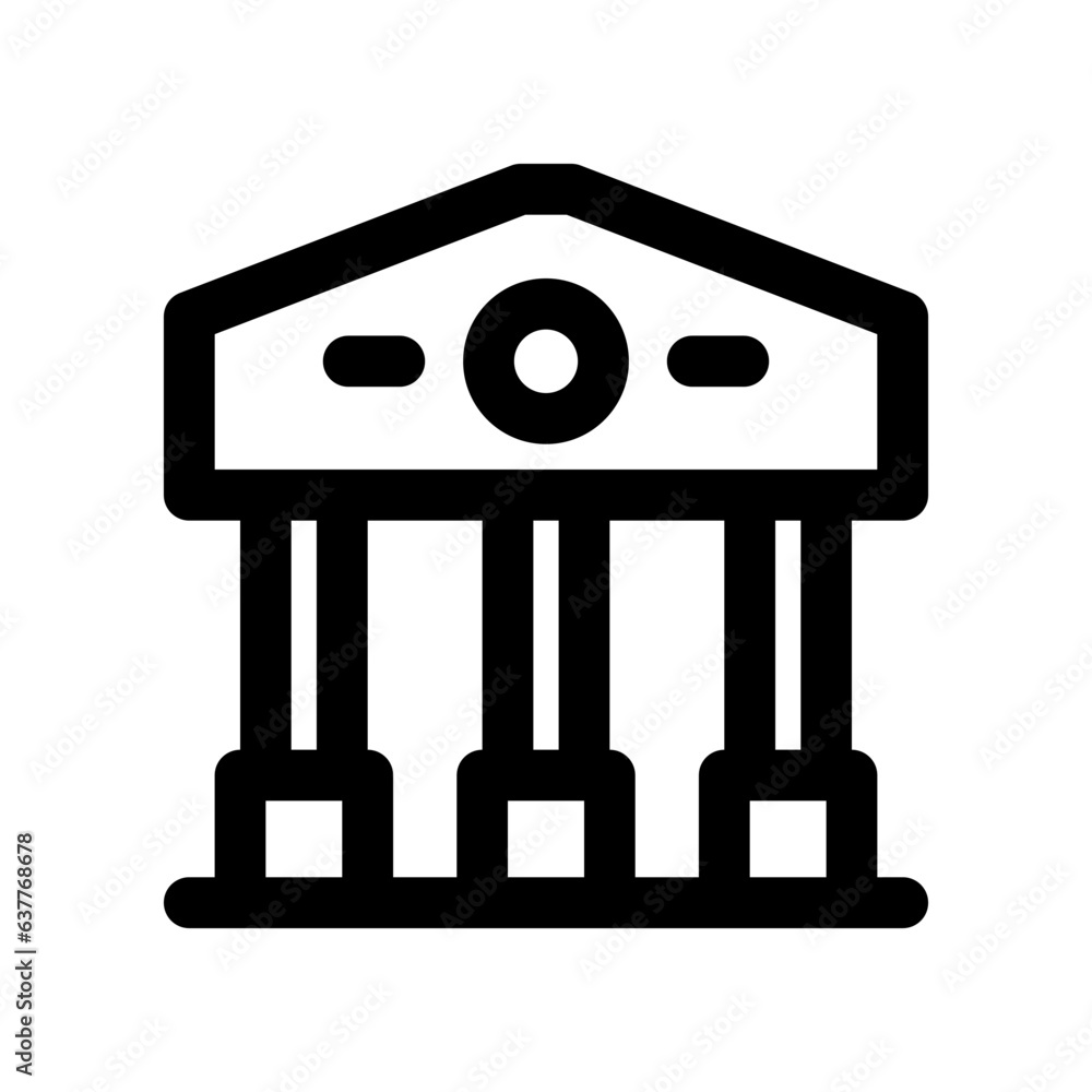 bank line icon. vector icon for your website, mobile, presentation, and logo design. bank line icon. vector icon for your website, mobile, presentation, and logo design.