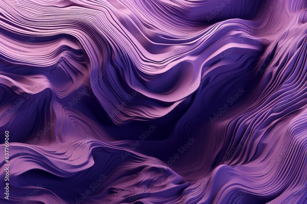 Obraz premium Abstract purple background with wavy lines