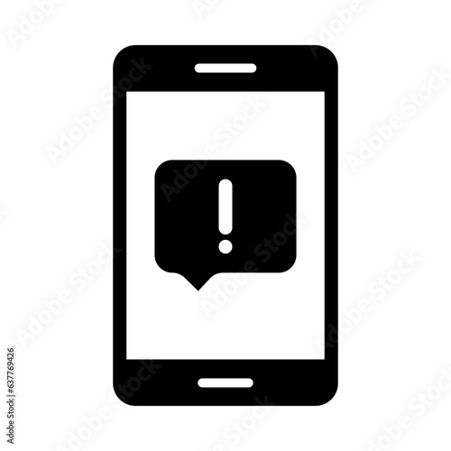 Complaint Glyph Icon Design