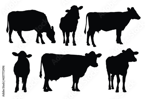 The set of cow silhouettes.
