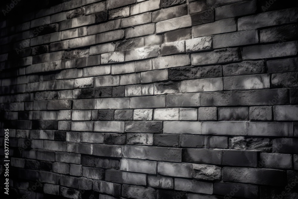 A monochrome brick wall A monochrome brick wall