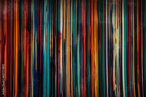 A vibrant and colorful striped wallpaper with vertical stripes