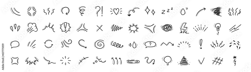 manga comic effect hand drawing doodle manga comic effect hand drawing doodle