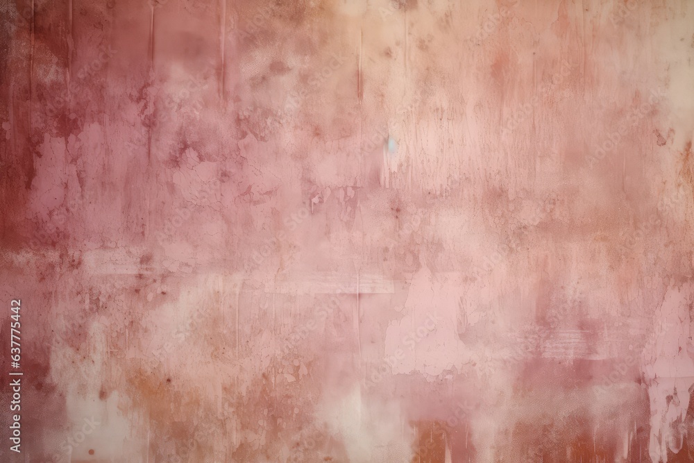 A vibrant abstract painting in shades of pink and brown
