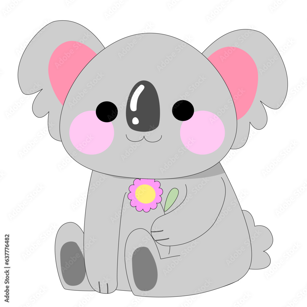 koala cartoon vector for decoration , illustration