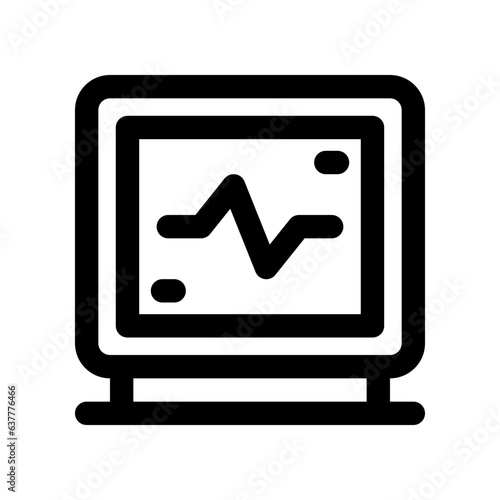 cardiogram line icon. vector icon for your website, mobile, presentation, and logo design.