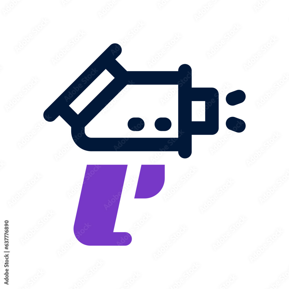 thermometer gun duo tone icon. vector icon for your website, mobile, presentation, and logo design. thermometer gun duo tone icon. vector icon for your website, mobile, presentation, and logo design.