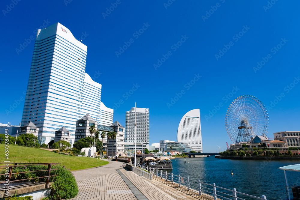 神奈川県横浜市 みなとみらいの街並み