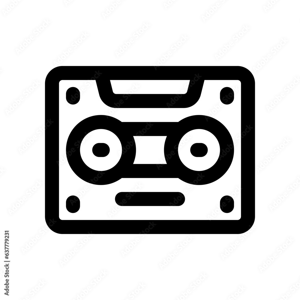 cassette icon. vector icon for your website, mobile, presentation, and logo design. cassette icon. vector icon for your website, mobile, presentation, and logo design.