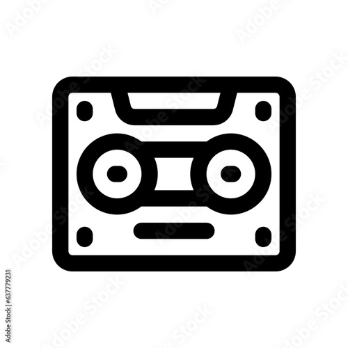 cassette icon. vector icon for your website, mobile, presentation, and logo design.