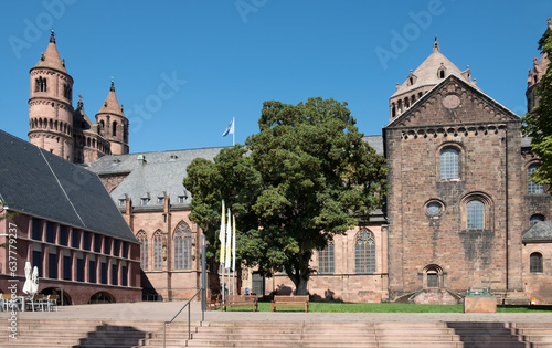 historical Worms Cathedral in Worms  Germany