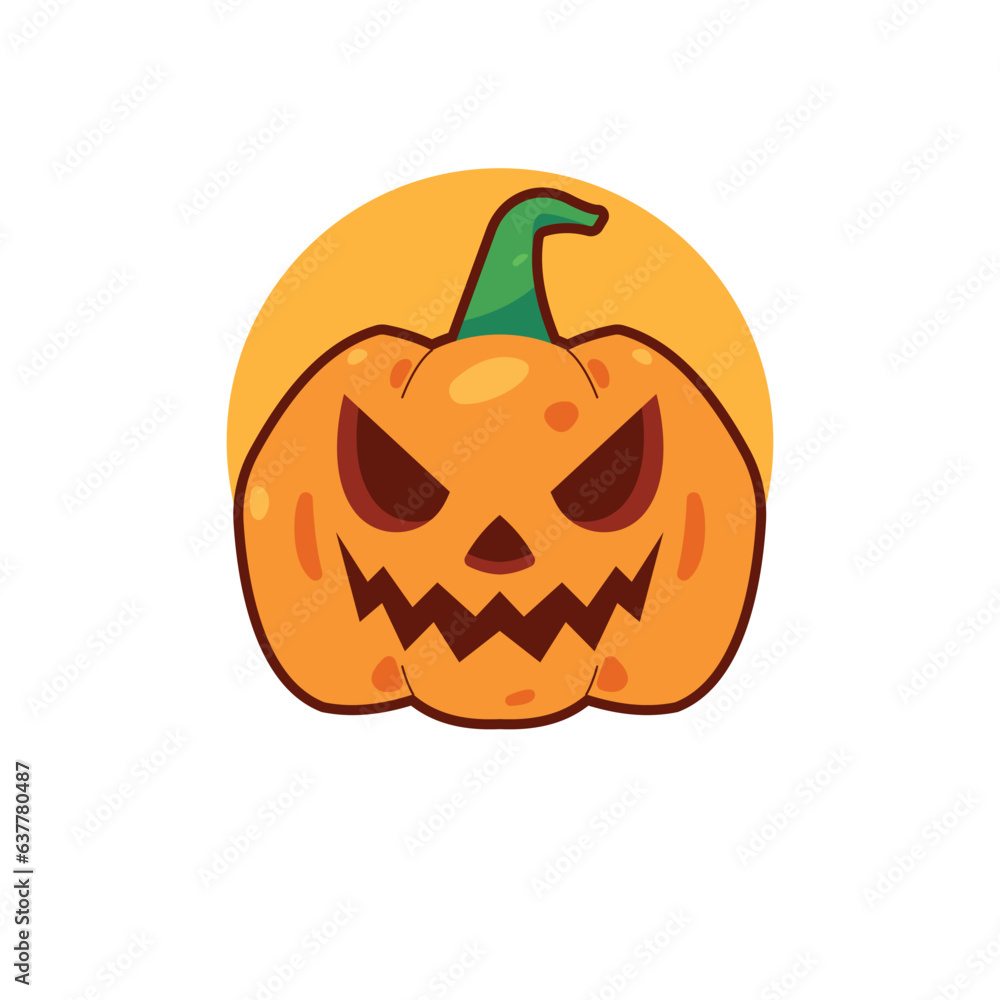 Halloween Pumpkin cartoon illustration vector Halloween Pumpkin cartoon illustration vector