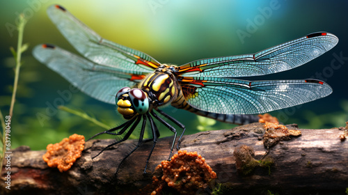 Dragonfly in the nature