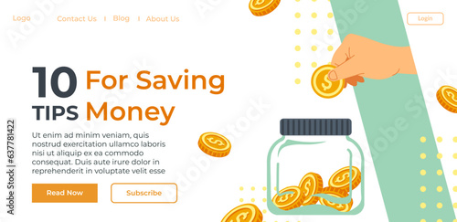 Ten tips for saving money, website information