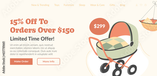 Order baby prams on website and get discounts