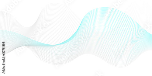 Abstract blue wave background Seamless blue wave technology  Vector wave lines flowing dynamic digital blue isolated on white background for concept technology  digital  communication  science  music.