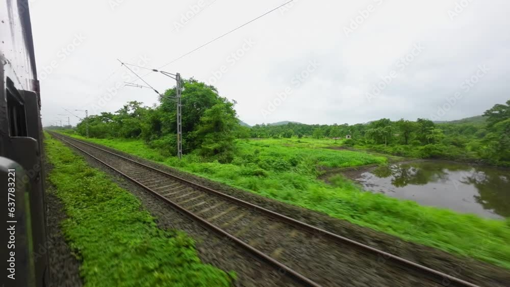 greenery view from train window greenery view from train window
