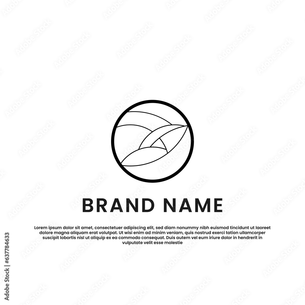 limited circle Brand Logo icon design template