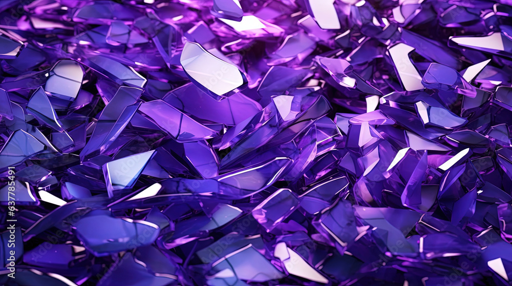 Purple Colored Shuttered Broken Glass Background Generative AI Purple Colored Shuttered Broken Glass Background Generative AI