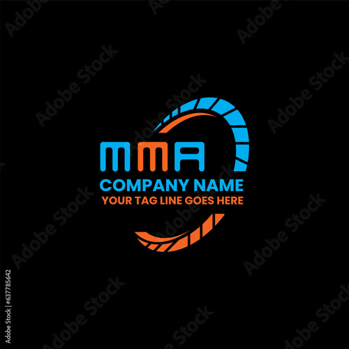 MMA letter logo creative design with vector graphic, MMA simple and modern logo. MMA luxurious alphabet design  
