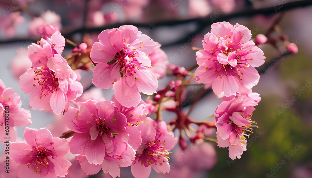 Fototapeta premium pink blossom Ai generative