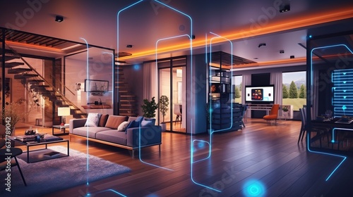 Smart Home Automation Innovation in Technology for Convenience and Comfort © NasimHC