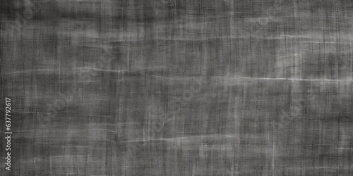 Seamless trendy monochrome grey denim jeans texture overlay. Closeup detail of worn and distressed faded black linen or canvas fabric pattern. Fashion textile background 3D rendering, Generative AI