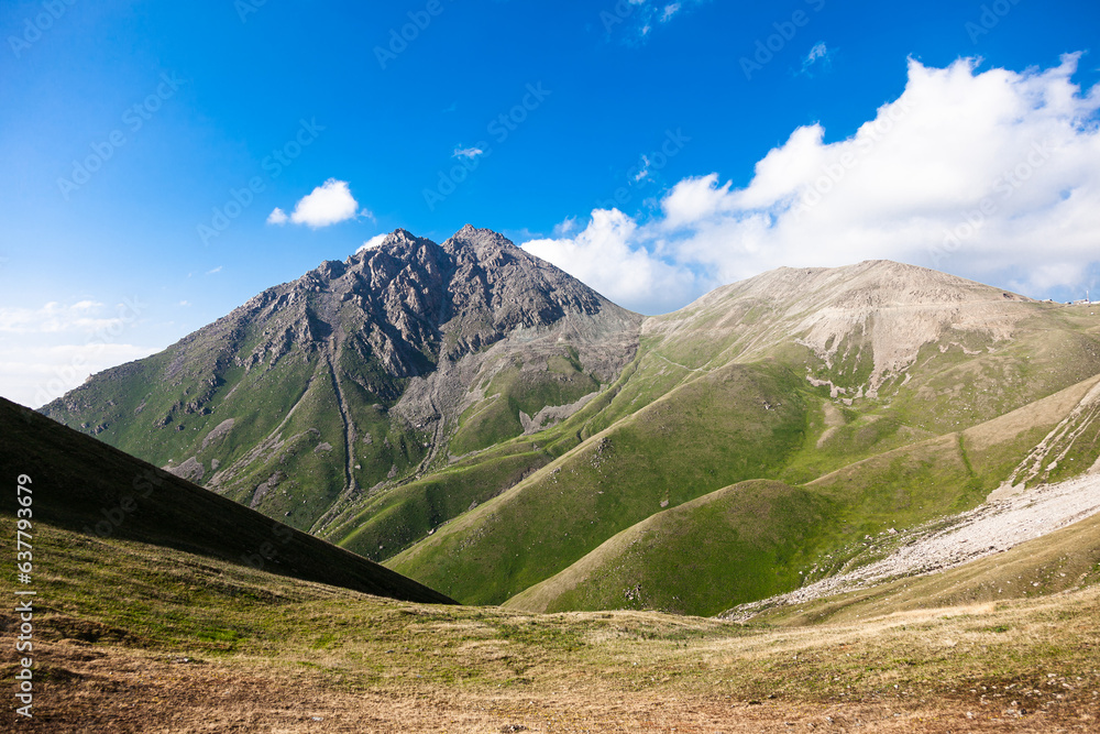 Big Almaty peak from the opposite side of the city