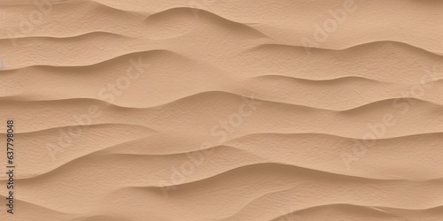 Seamless white sandy beach or  desert sand dunes tileable texture. Boho chic light brown clay colored summer repeat pattern background. A high resolution 3D  Generative AI