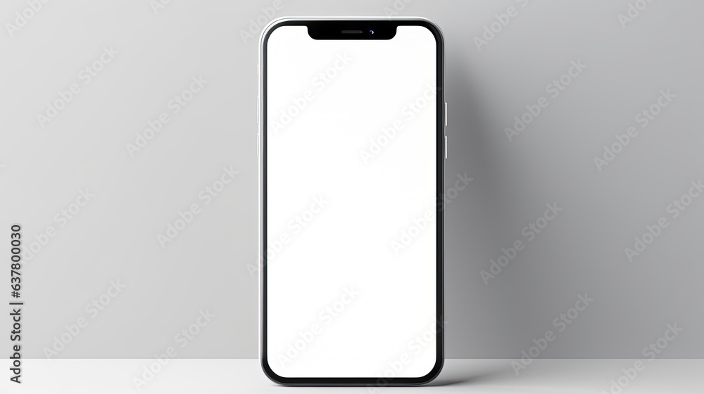 Phone screen mock up on gray background PSD with clipping path . Mockup image Phone screen mock up on gray background PSD with clipping path . Mockup image