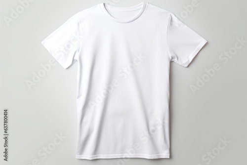 Isolated white t-shirt with generative Ai