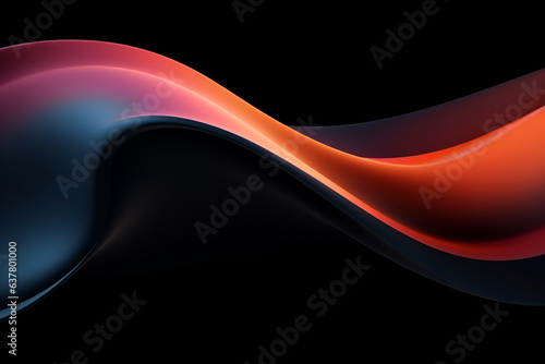 Abstract background, colorful smooth wave, curve, shiny design