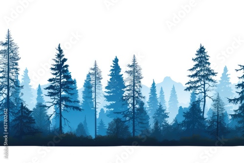 Forest blackforest woods vector illustration banner land