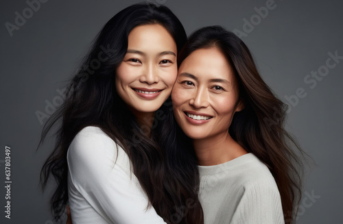 Woman Asian Mixed age