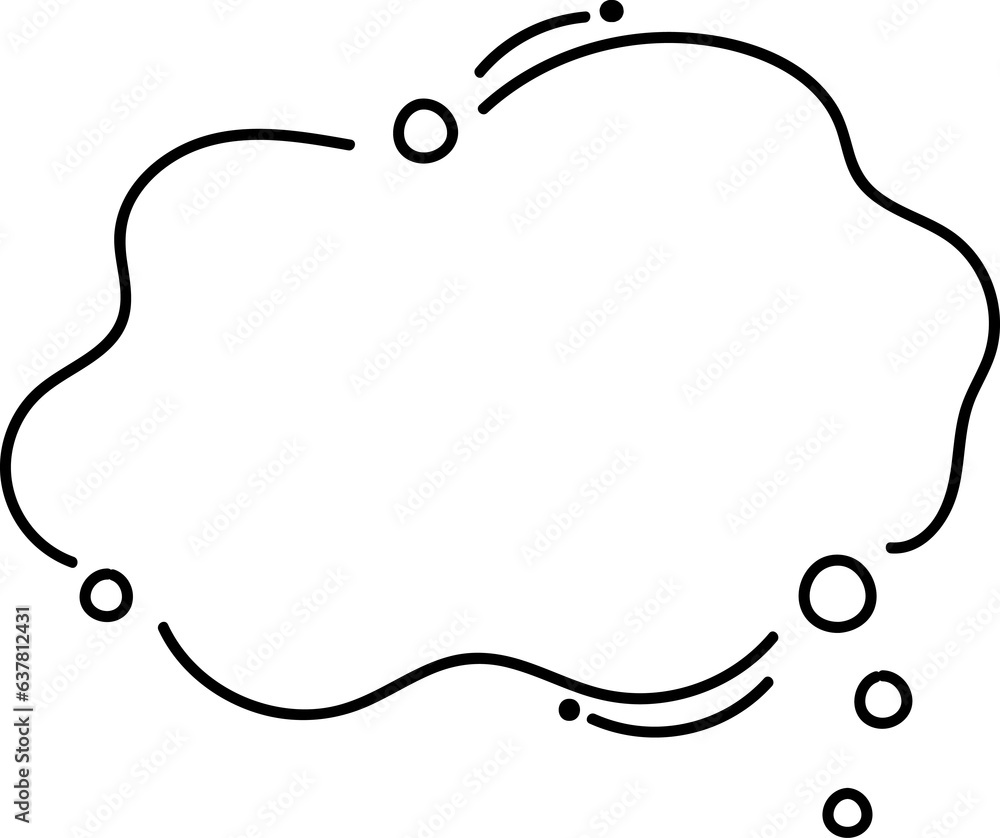 Speech bubble doodle Speech bubble doodle