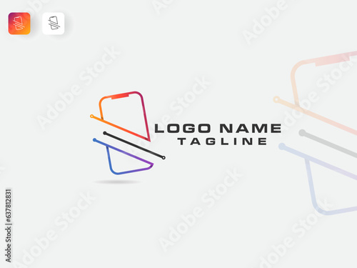 Tech phone logo design. Technology phone. Phone logo. Mobile. Premium design. Internet. Business. Mobile shop. Technology vector art. Colorful logo